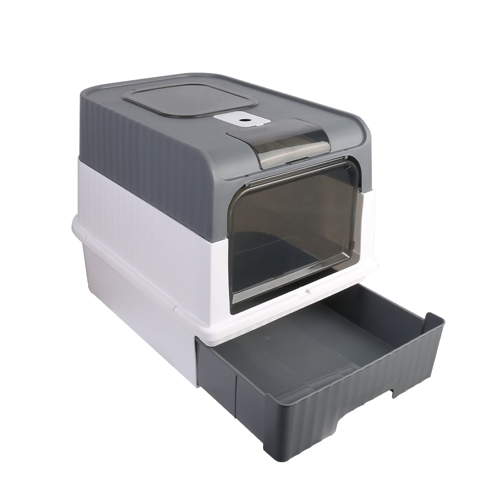 Large Cat Litter Box with Anti-Splashing Design