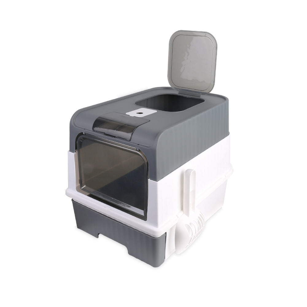 Large Cat Litter Box with Anti-Splashing Design