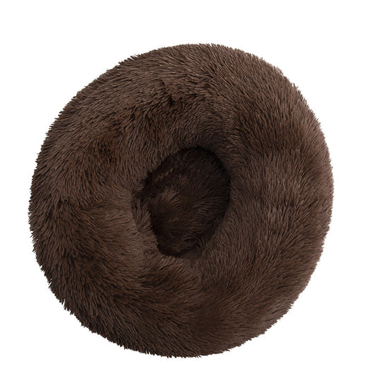 Plush Round Pet Bed