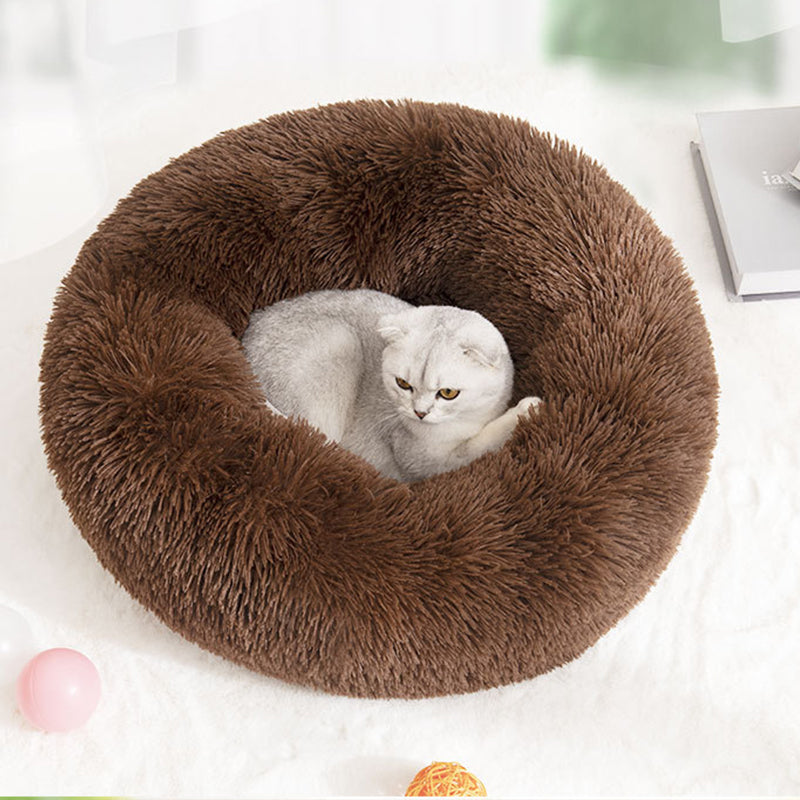 Plush Round Pet Bed