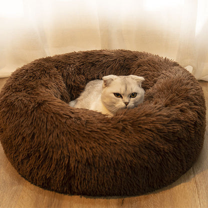 Plush Round Pet Bed