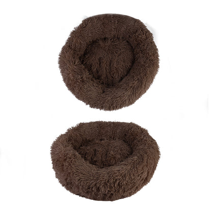 Plush Round Pet Bed