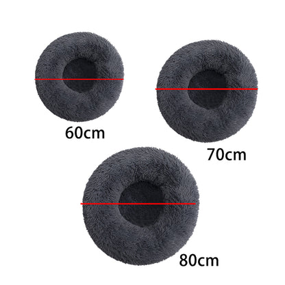 Plush Round Pet Bed