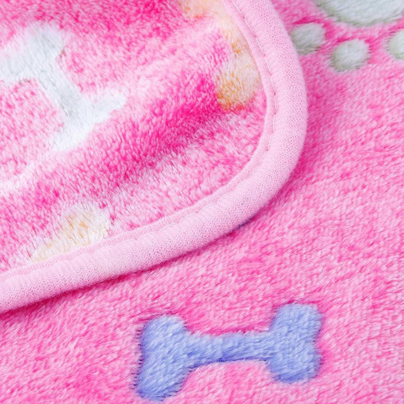 Soft 'n Warm Pet Mat - Bones & Paw Print