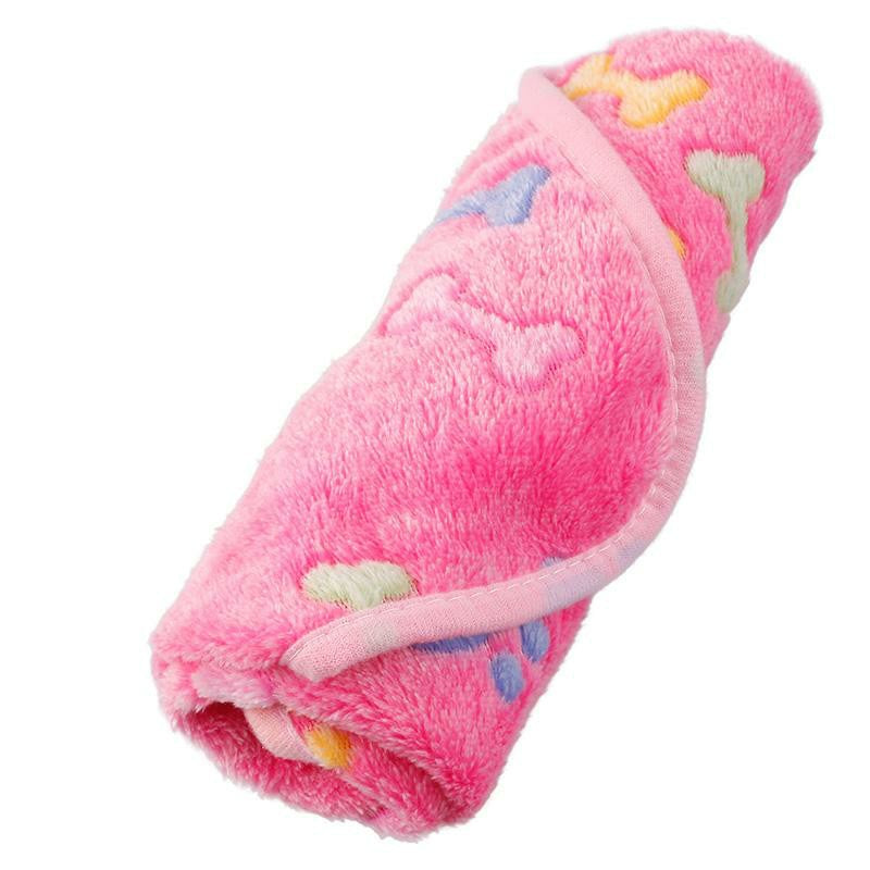 Soft 'n Warm Pet Mat - Bones & Paw Print