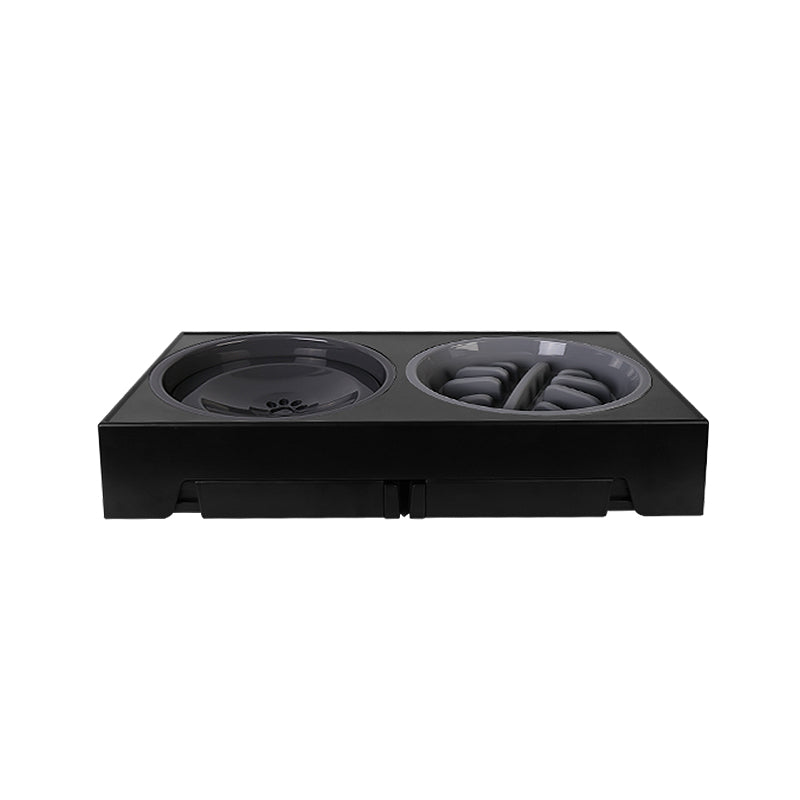 Raised Slow Feeder Dog Bowls