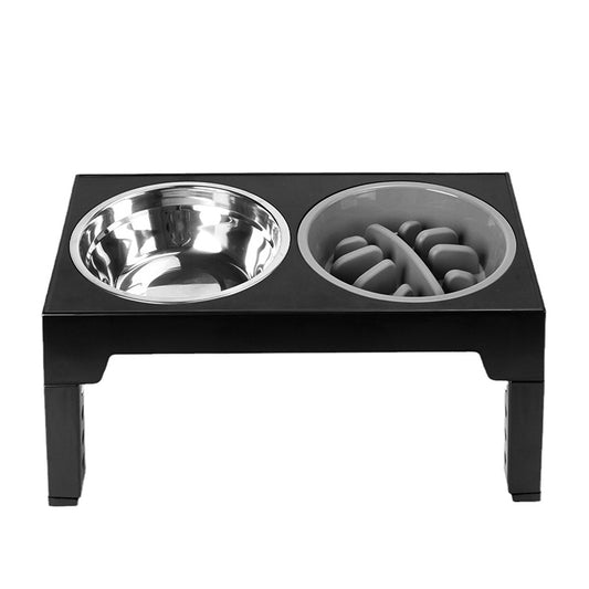 Raised Slow Feeder Dog Bowls