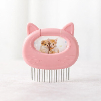 Cat Shaped Pet Grooming Brush — front_view
