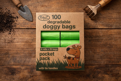 Degradable Doggy Bags with Tie Handles — main