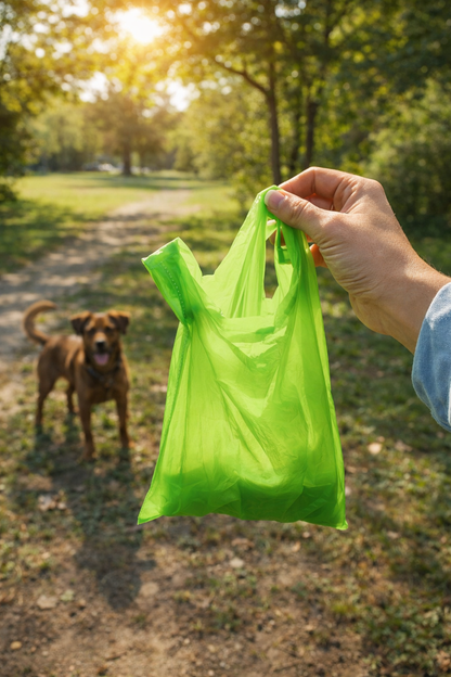 Degradable Doggy Bags with Tie Handles — main