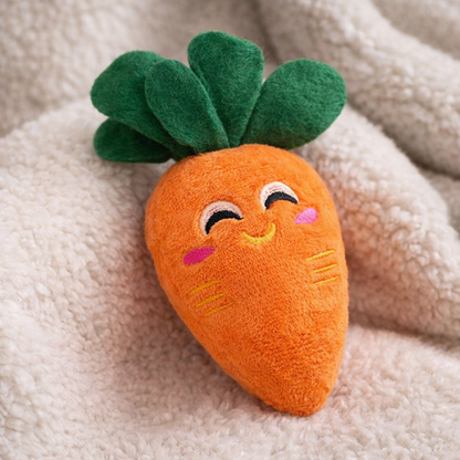 Plush Carrot Dog Toy — hero shot