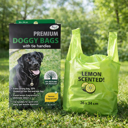 Premium Doggy Poo Bags with Tie Handles — main