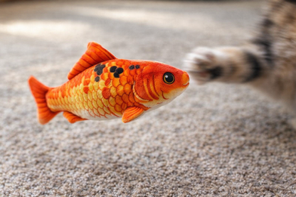 Soft Stuffed Fish Toy for Cats — interactive